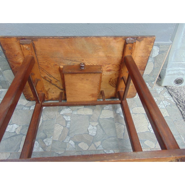 Wood Pre-War Art Deco Wooden Desk For Sale - Image 7 of 9