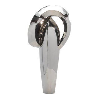 Modern Abstract Sculpture in Stainless by Patrick Coard Paris For Sale