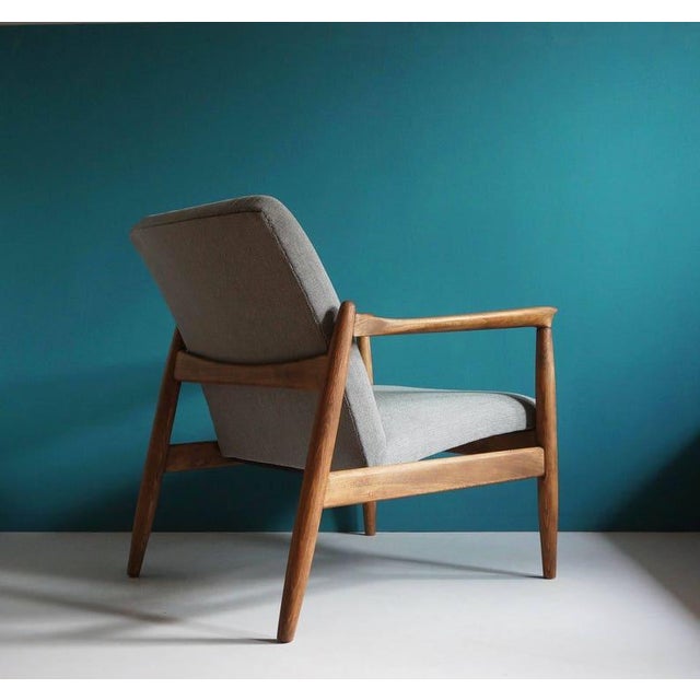 Mid-Century Modern Vintage Armchair From Mid Century Designed by Edmund Homa, Restored For Sale - Image 3 of 9
