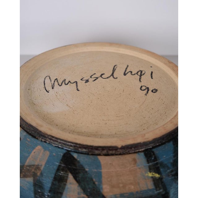 Ceramic Dish with Motif of Mysselhøj by Per Weiss, 1990 For Sale - Image 14 of 15