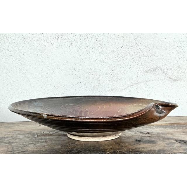 Late 20th Century Vintage Original Studio Pottery Charger For Sale - Image 5 of 12