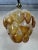 Vintage Murano Frozen Leaves Chandelier in Bicolor For Sale - Image 5 of 13