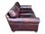 Wood Restoration Hardware Medium Brown Leather Sofa With Feather-Filled Cushions For Sale - Image 7 of 10