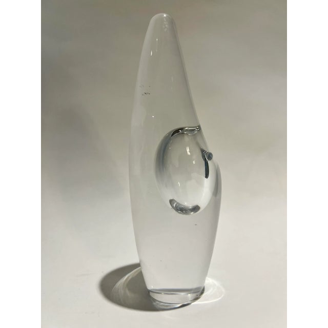 Timo Sarpaneva Mid-Century Signed Timo Sarpeneva for Iittala 'Orkidea' 'Orchid' Glass Vase For Sale - Image 4 of 13