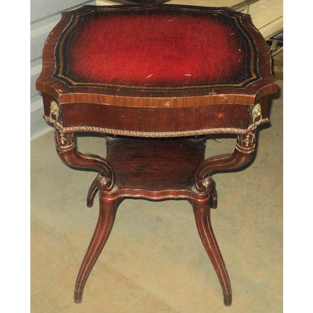 Antique Vintage Mahogany Side Table For Sale In New York - Image 6 of 6