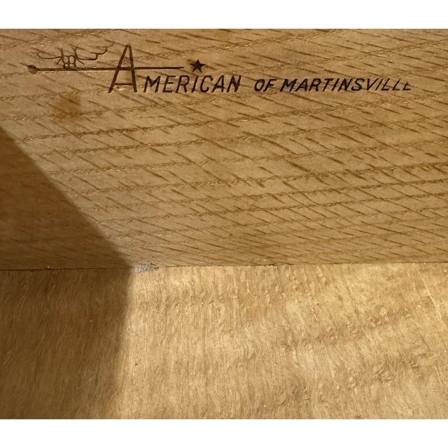 Mid-Century Modern American of Martinsville Accord Walnut High Chest For Sale - Image 12 of 12