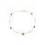 Ruby Red 18k Gold Mozambique Ruby Diamond Station Chain Bracelet For Sale - Image 8 of 14
