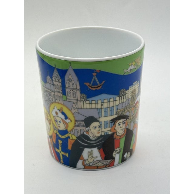 Postmodern mug from the City Cups collection for Rosenthal Studio-Line, circa 1990s. This wonderful mug, designed by Mario...