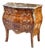 French 3 Drawer Commode – Curved Bombe Chest With Marble Top For Sale