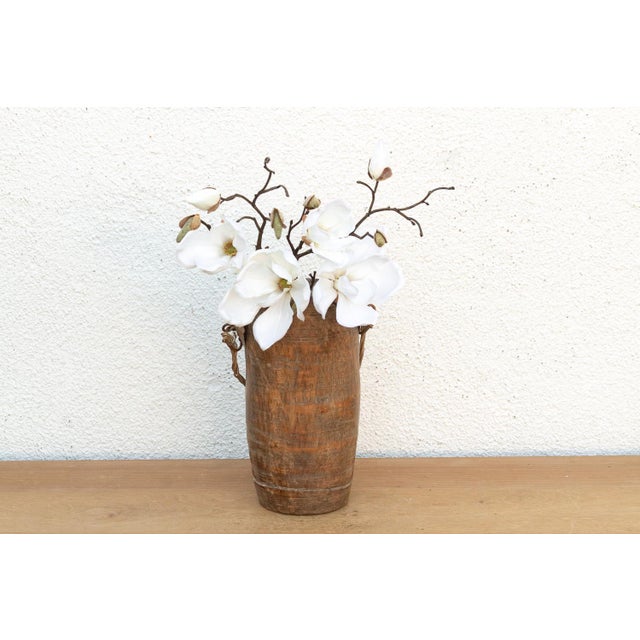 10" Tall Antique Ghee Pot With Rope Handle For Sale In Los Angeles - Image 6 of 6