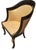 Hendrix Allardyce Regency Style Ebonized & Giltwood Club Chair. 1 of 2 available.