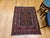 Vintage Afghan Baluch Tribal Area Rug in a Near-Square Size in Red, Blue, Brown For Sale - Image 4 of 17