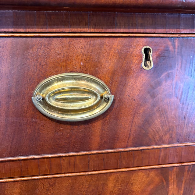 Antique Sheraton Mahogany Cookie Corner Four Drawer Chest Commode For Sale - Image 14 of 14