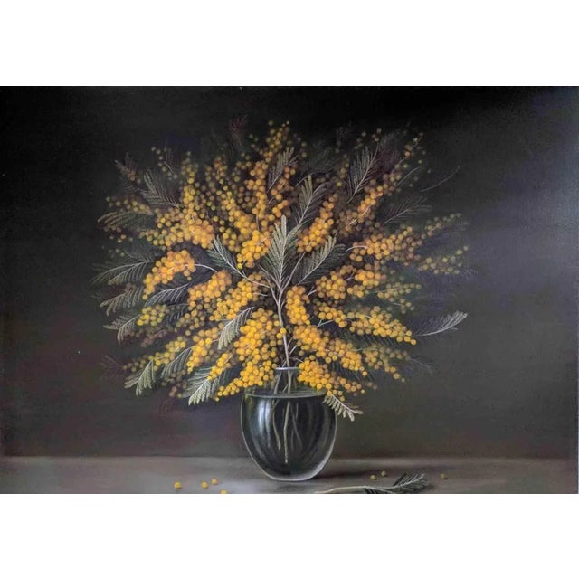 Adriano Bernetti da Vila, Mimosa 4, Original Painting, 2018 For Sale - Image 3 of 3