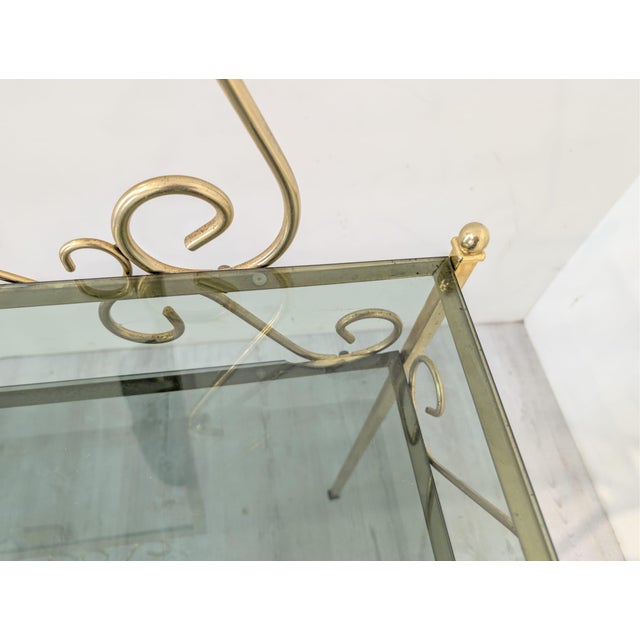Hollywood Regency Brass Dressing Table, 1970s For Sale - Image 13 of 17