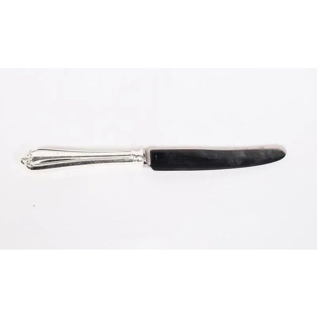 Vintage English Silver-Plated Cased Cutlery Canteen, 1940s, Set of 110 For Sale - Image 13 of 18