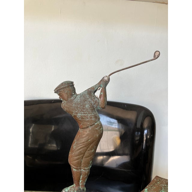 Early 20th Century Antique Golfer Weathervane For Sale - Image 5 of 7