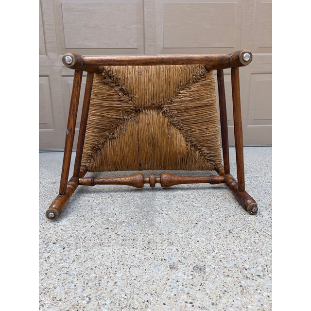 Early 19th Century New England Maple & Ash Armchair With Rush Seat For Sale - Image 14 of 14