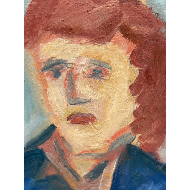 Bengt Delefors, Portrait, 1950s, Oil Painting on Canvas, Framed For Sale - Image 16 of 18