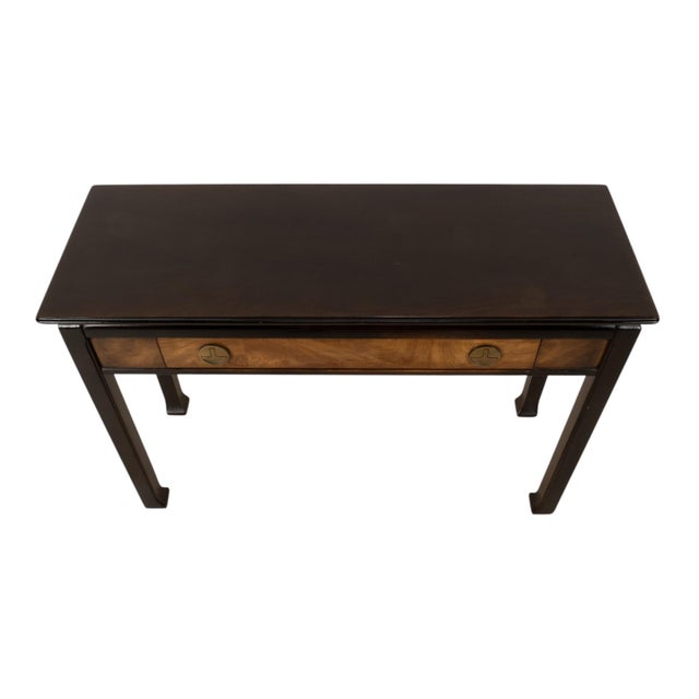 Vintage Lane Asian Ming Style Chinoiserie Sofa Console Table W/ Brass Hardware For Sale - Image 10 of 14
