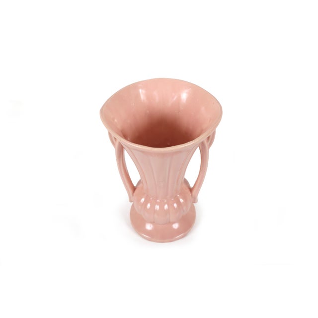Set of 5 Vintage McCoy Vases in a Pink Matt Glaze For Sale - Image 12 of 18