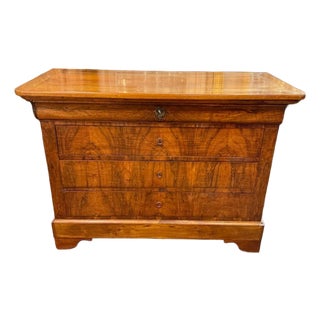 19th Century Louis Philippe Walnut Commode For Sale