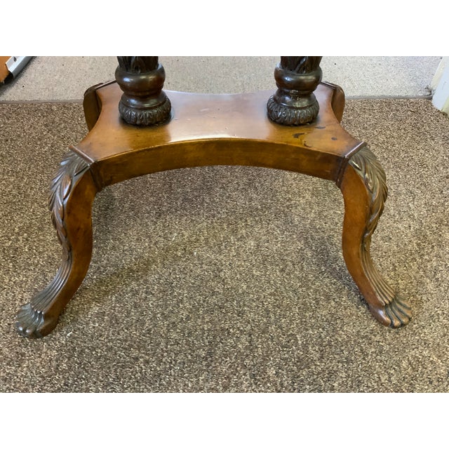 Circa 1820 New York Federal Carved and Inlaid Side Table For Sale - Image 14 of 17