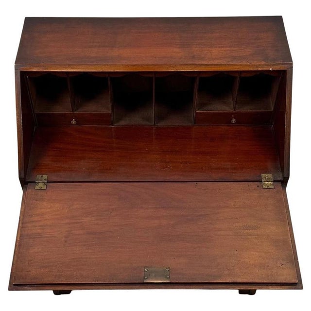 19th Century 20th Century Edwardian English Mahogany Bureau, 1890s For Sale - Image 5 of 14