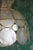 White 1970s Capiz Shell and Brass Pendant Light For Sale - Image 8 of 11