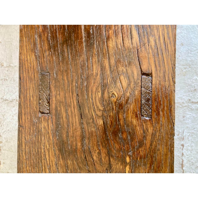 Italian Oak Bench, 1940s For Sale - Image 12 of 14