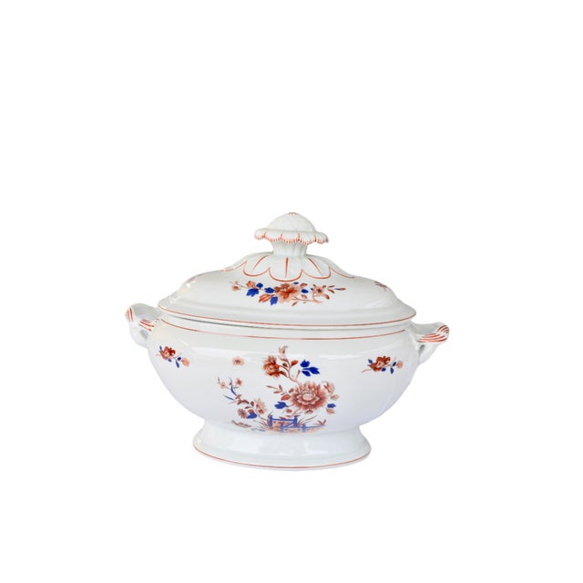 1970s Mottahedeh Vista Alegre "Amor'e Peony" Tureen For Sale - Image 10 of 11