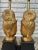 1960s Pair of Mid Century Hollywood Regency Buddha Head Lamps in the Style of James Mont – Gold Leaf, Restored, 1960s For Sale - Image 5 of 7