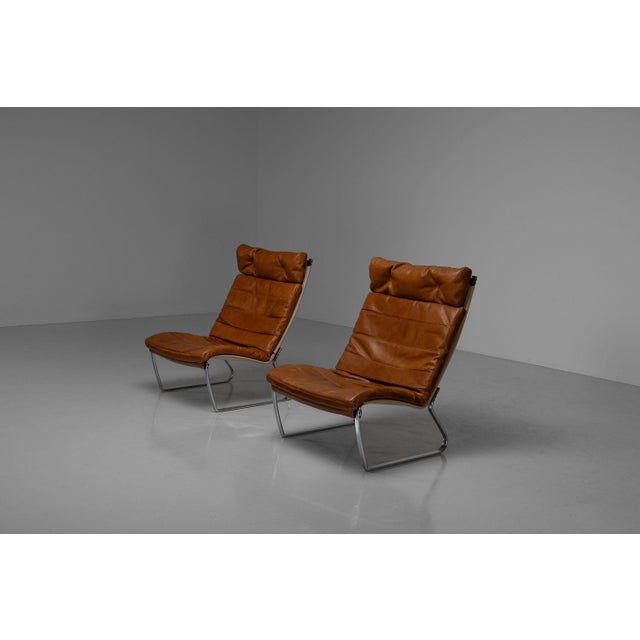 Set of JK720 Lounge Chairs by Jorgen Kastholm, 1970 For Sale - Image 9 of 18