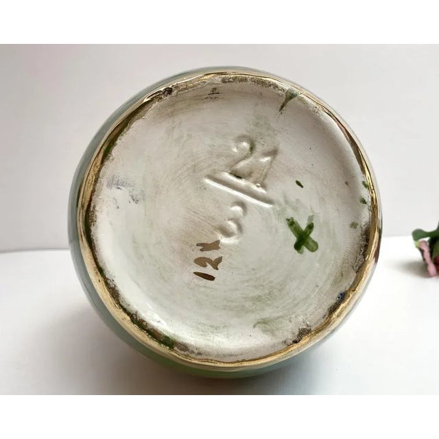 Ceramic Vintage Belgian Enamelled Ceramic Vase, 1930s For Sale - Image 7 of 8