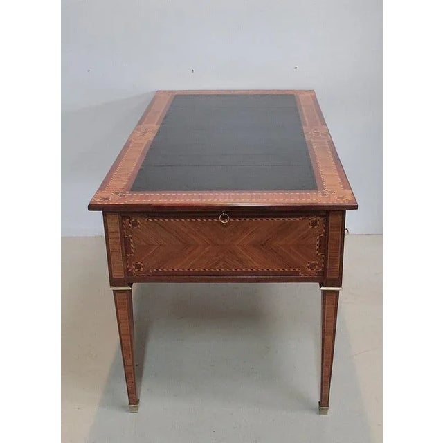 Black Antique Louis XVI Style Amaranth and Rosewood Desk For Sale - Image 8 of 17
