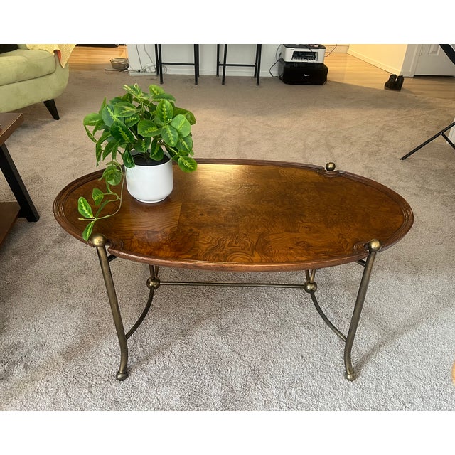 This beautiful table belonged to my aunt Joan who died two years ago. She had it for a long time, but I don't know where...