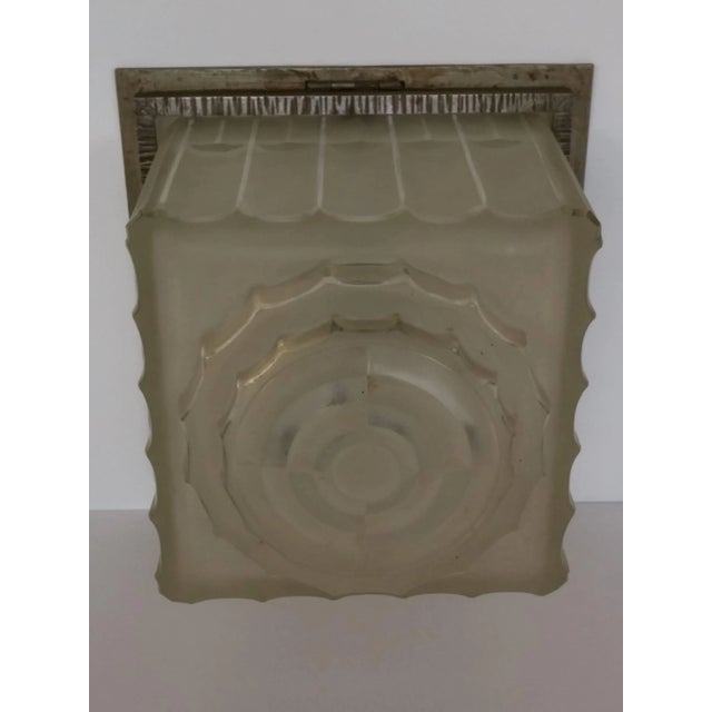 Marius-Ernest Sabino French Art Deco Flush Mount Signed by Sabino For Sale - Image 4 of 7