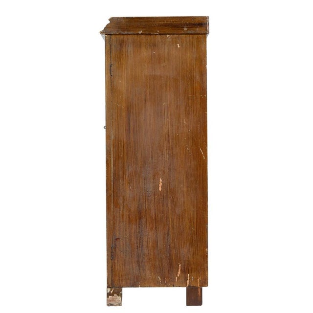 swedish 19th century rustic painted pine cupboard circa 1860. good quality cupboard which could work in the kitchen or...