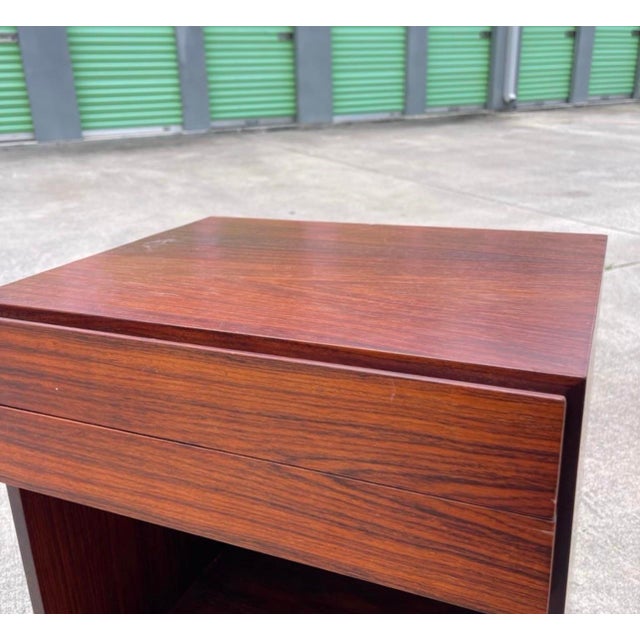 Mid-Century Modern Rosewood Nightstand by Arne Wahl Iverson for Vinde Mobelfabrik For Sale - Image 3 of 11
