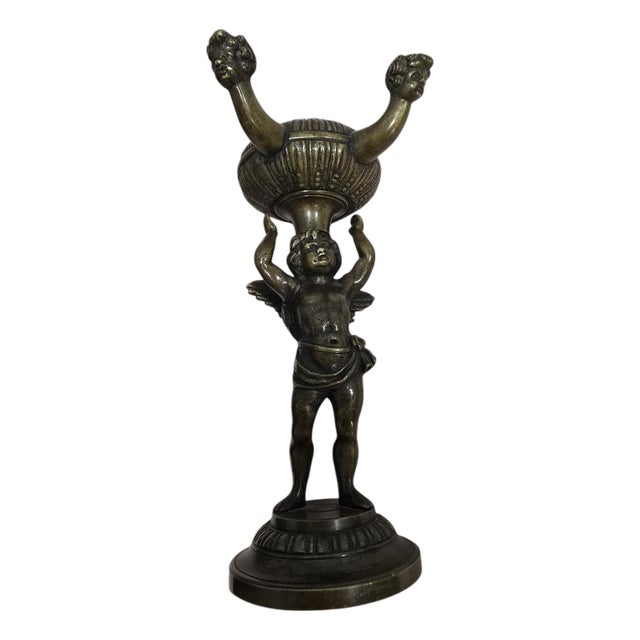 Roman Revival Bronze Incense Burner, 19th Century For Sale