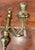 Italian Antique Brass Braid and Tassel Candle Sconce For Sale - Image 3 of 4