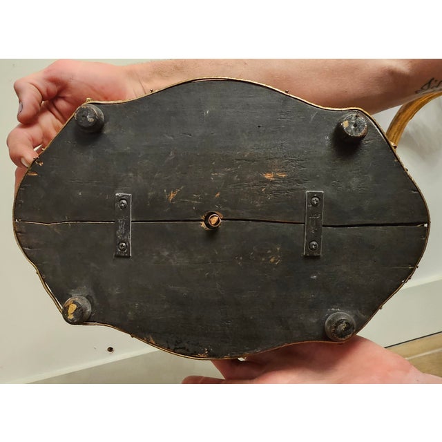 Antique Marquetry Inlaid Wooden Jardiniere With Bronze Mounts For Sale - Image 11 of 11