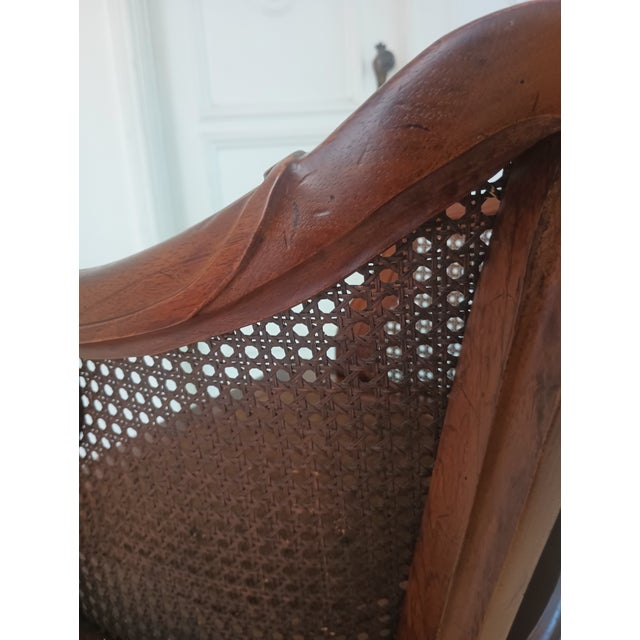 Vintage French Walnut Chairs For Sale - Image 17 of 17