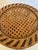 Vintage Woven Wicker Rattan Hourglass Emmanuelle Peacock Style Side Table Stool For Sale - Image 11 of 12