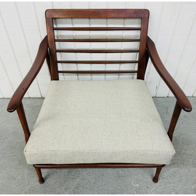 Mid-Century Modern Walnut Lounge Chair For Sale In Philadelphia - Image 6 of 7