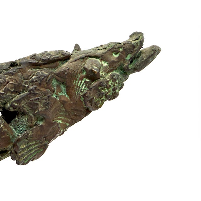 Figurative 1950s Bronze Whale Sculpture by the Noted American Frank Eliscu For Sale - Image 3 of 13