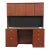 Bernhardt Furniture Cherry Contemporary Modern 60" Computer Credenza Desk W. Filing Cabinets and Cabinet Top For Sale