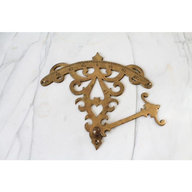 Vintage Brass Nautical Inclinometer For Sale - Image 4 of 5