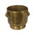Large Hammered Brass Jardinière Planter with Lion Heads For Sale - Image 10 of 16