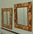 Art Deco Bamboo Inlaid Mirrors, 1930, Set of 2 For Sale - Image 3 of 7